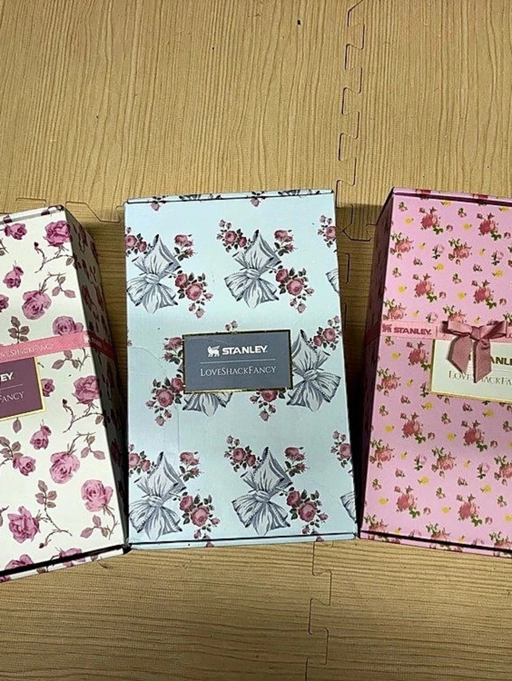 Stanley Floral Tumblers Set of 3 in Pink & Blue NWT